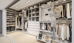 Begehbarer Kleiderschrank mit Schuhauszug von CABINET