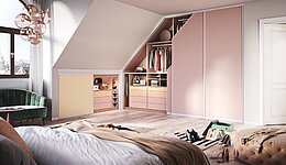 Dachschrägenschrank Cabinet Holzmatt